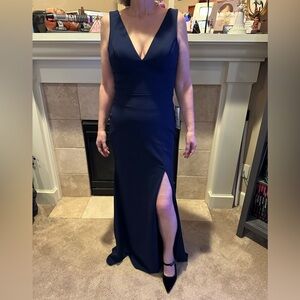 Betsy & Adam Deep Blue Maxi Dress